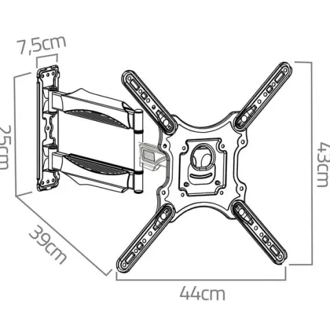 Uchwyt do telewizora 17-56 cali Humberg 35 kg