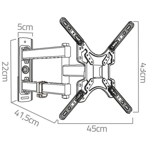 Uchwyt do telewizora 17-56 cali Humberg 30 kg