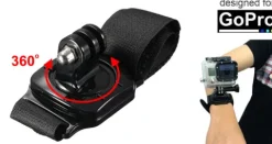 UCHWYT OBROTOWY 360 STOPNI NA NADGARSTEK/RĘKĘ DO GOPRO HERO 7 6 5 4 3+