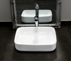 Umywalka Ceramiczna Nablatowa DEMI SLIM - REA