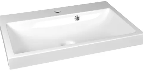 Umywalka Large 60 Prostokątna z Powłoką NanoShine L-6040 Wpuszczana