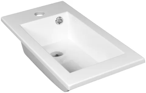 Umywalka Line 40 z Powłoką NanoShine 40x25 Cienki Rant Mała Toaleta WC