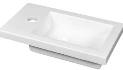 Umywalka Mini 40 Mała Prostokątna z Powłoką NanoShine 40x22 Toaleta WC