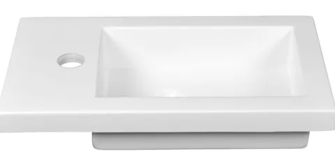 Umywalka Mini 40 Mała Prostokątna z Powłoką NanoShine 40x22 Toaleta WC