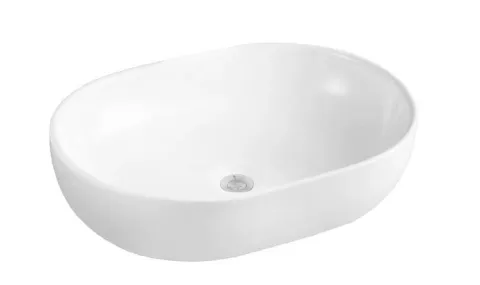 Umywalka nablatowa Blanco biała, owalna