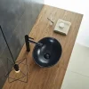 UMYWALKA NABLATOWA CERAMICZNA CZARNA MATOWA 41x33 cm STAWIANA NA BLAT OWAL