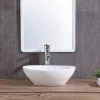 UMYWALKA NABLATOWA CERAMICZNA OWALNA OWAL BIAŁA STAWIANA NA BLAT 42 x