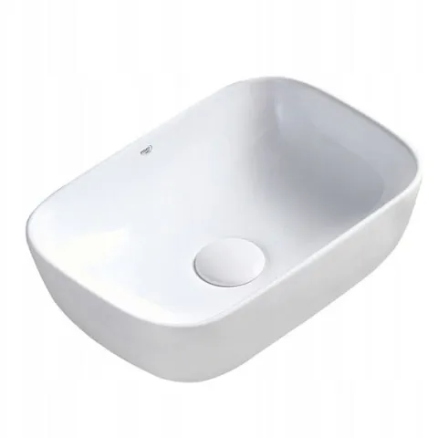 UMYWALKA NABLATOWA CERAMICZNA PROSTOKĄTNA 37X25 MILO-WH-370 BIAŁA 8