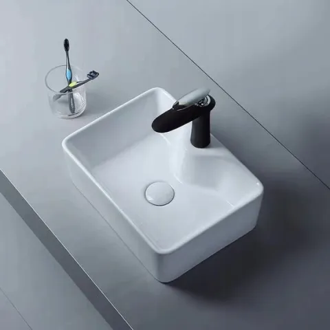 UMYWALKA NABLATOWA CERAMICZNA STAWIANA BIAŁA BLAT REBIKO