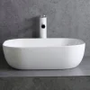 UMYWALKA NABLATOWA CERAMICZNA STAWIANA BIAŁA 46x33 CM NA BLAT DUŻA