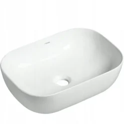 UMYWALKA NABLATOWA CERAMICZNA STAWIANA BIAŁA 46x33 REBIKO