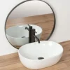 Umywalka Nablatowa Owalna Biała Rea Amelia White 48 cm