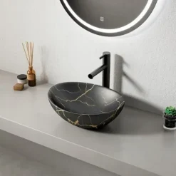 UMYWALKA NABLATOWA OWALNA CERAMICZNA 41x34,5 CM