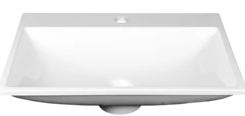Umywalka Slim Plus 50 z Powłoką NanoShine S-5040 Cienki Rant Mała