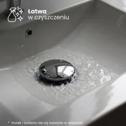 Umywalka Wpuszczana w Blat Ceramiczna Prostokątna 61 cm Biała Połysk NORDIS