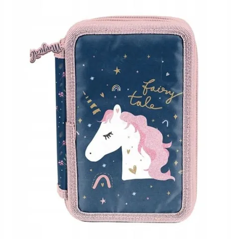 UNICORN PIÓRNIK SZKOLNY POTRÓJNY Z WYPOSAŻENIEM DLA DZIEWCZYNKI JEDNOROŻEC
