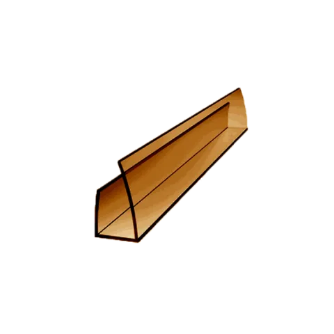 U-profil zamykający 1050mm brązowy 10mm