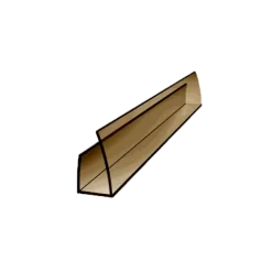 U-profil zamykający 2100mm dymiony brąz 10mm