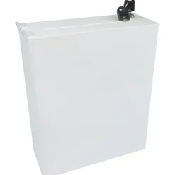 Urna skarbonka puszka plexi 25x10x30cm z zamkiem skrzynka na ankiety głosy
