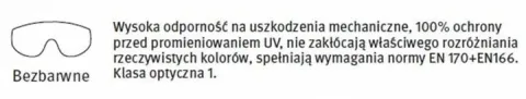 Uvex 9160.065 Okulary przzeciwodpryskowe Uvex i-vo