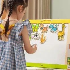 VIGA Drewniane Magnesy Zwierzęta zestaw 20 elementów