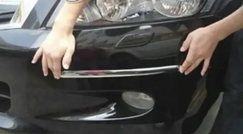 Volvo V70 III Kombi (III, 07-16) - Listwy Ochraniacz Zderzaka - CHROM