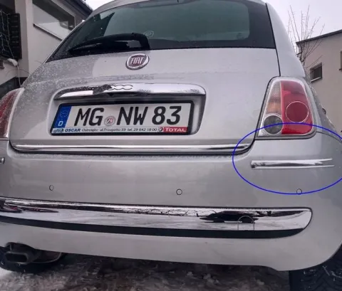 Volvo V70 III Kombi (III, 07-16) - Listwy Ochraniacz Zderzaka - CHROM