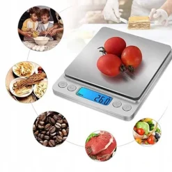 WAGA JUBILERSKA 500g 0,01g ELEKTRONICZNA DOMOWA PRECYZYJNA LCD KUCHENNA