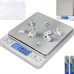 WAGA JUBILERSKA 500g 0,01g ELEKTRONICZNA DOMOWA PRECYZYJNA LCD KUCHENNA