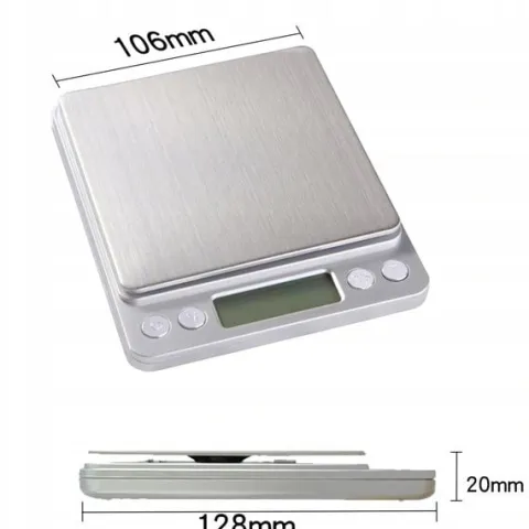 WAGA JUBILERSKA 500g 0,01g ELEKTRONICZNA DOMOWA PRECYZYJNA LCD KUCHENNA