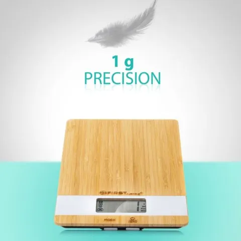 Waga kuchenna BAMBUSOWA 5kg/1g FIRST AUSTRIA