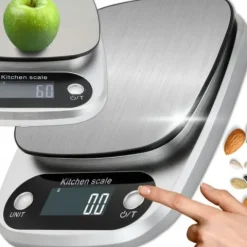 Waga kuchenna MEMFLOW Waga kuchenna 5000g 0,1g srebrny/szary 5 kg