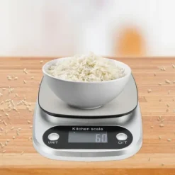 Waga kuchenna MEMFLOW Waga kuchenna 5000g 0,1g srebrny/szary 5 kg