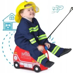 Walizka Jeżdząca Dziecięca Straż Pożarna 18L Trunki