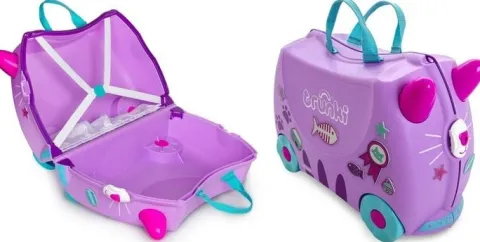 WALIZKA TRUNKI JEŻDŻĄCA WALIZECZKA - JEŹDZIK KOTEK