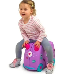 WALIZKA TRUNKI JEŻDŻĄCA WALIZECZKA - JEŹDZIK KOTEK