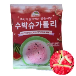 Wata cukrowa o smaku arbuza korea watermelon candy cotton sugaroll 10g