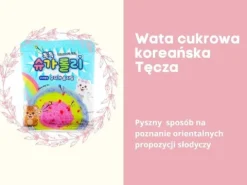 Wata cukrowa z strzelającymi popping cukierkami korea rainbow candy cotton sugaroll 10g