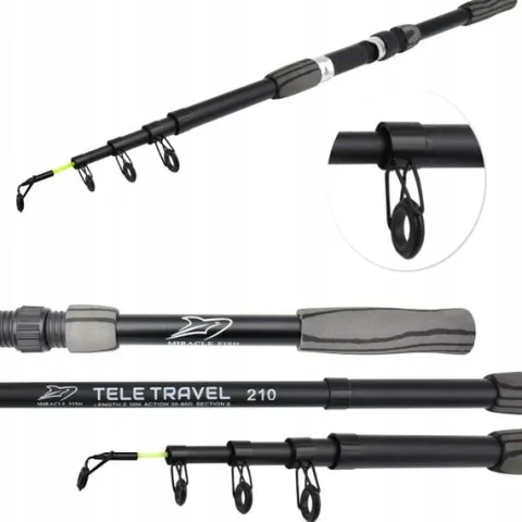 Wędka teleskopowa Miracle Fish TELESKOP TRAVEL 210 cm WT: 30-80g 2,1 m