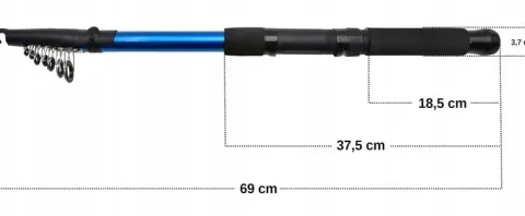 Wędka teleskopowa SUPREME 450 cm WT: 80-100g 4,5 m