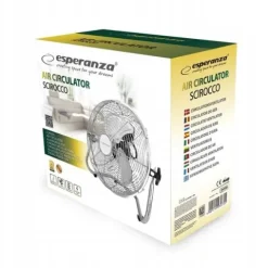 WENTYLATOR CYRKULATOR 40CM STOJĄCY PODŁOGOWY CICHY I MOCNY 12" METALOWY