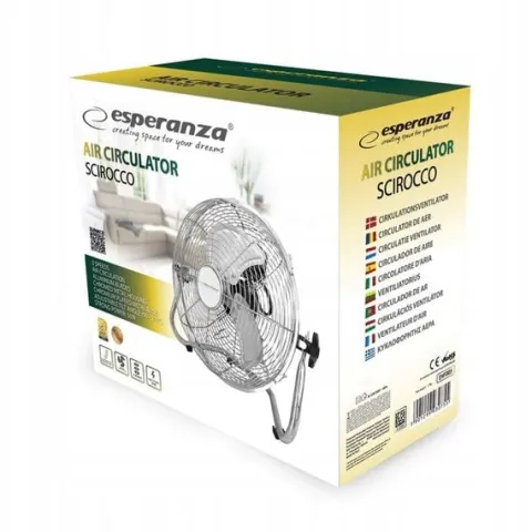 WENTYLATOR CYRKULATOR 40CM STOJĄCY PODŁOGOWY CICHY I MOCNY 12" METALOWY