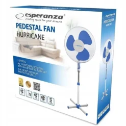 WENTYLATOR 16'' STOJĄCY HURRICANE BIAŁO-NIEBIESKI ESPERANZA EHF001WB