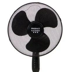 WENTYLATOR STOJĄCY WIATRAK PODŁOGOWY CICHY CZARNY 40CM 45W
