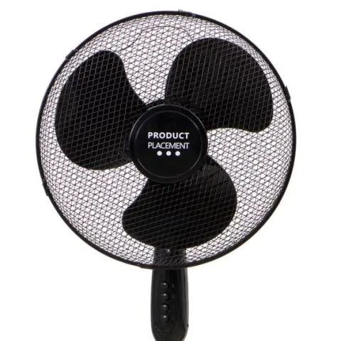 WENTYLATOR STOJĄCY WIATRAK PODŁOGOWY CICHY CZARNY 40CM 45W