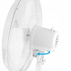 WENTYLATOR STOJĄCY WIATRAK PODŁOGOWY CICHY BIAŁY 40CM 50W