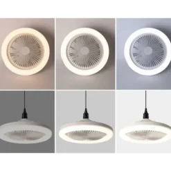 WENTYLATOR SUFITOWY z Oświetleniem LED PLAFON Obrotowy 360 + Pilot