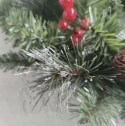 WIANEK WIENIEC BOŻONARODZENIOWY ŚWIĄTECZNY DEKORACJA STROIK NA DRZWI