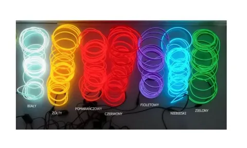 Światłowód EL WIRE Ambient Taśma LED 5m zielony
