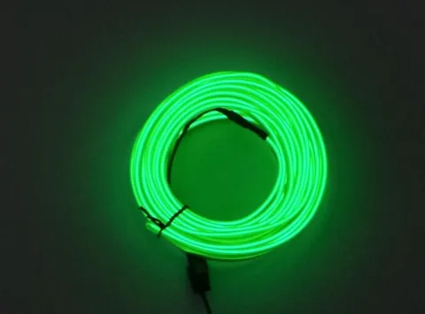 Światłowód EL WIRE Ambient Taśma LED 5m zielony